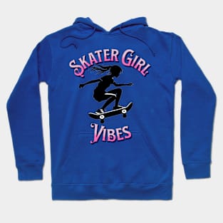 Skater Girl Vibes - Urban Skating Enthusiast Hoodie